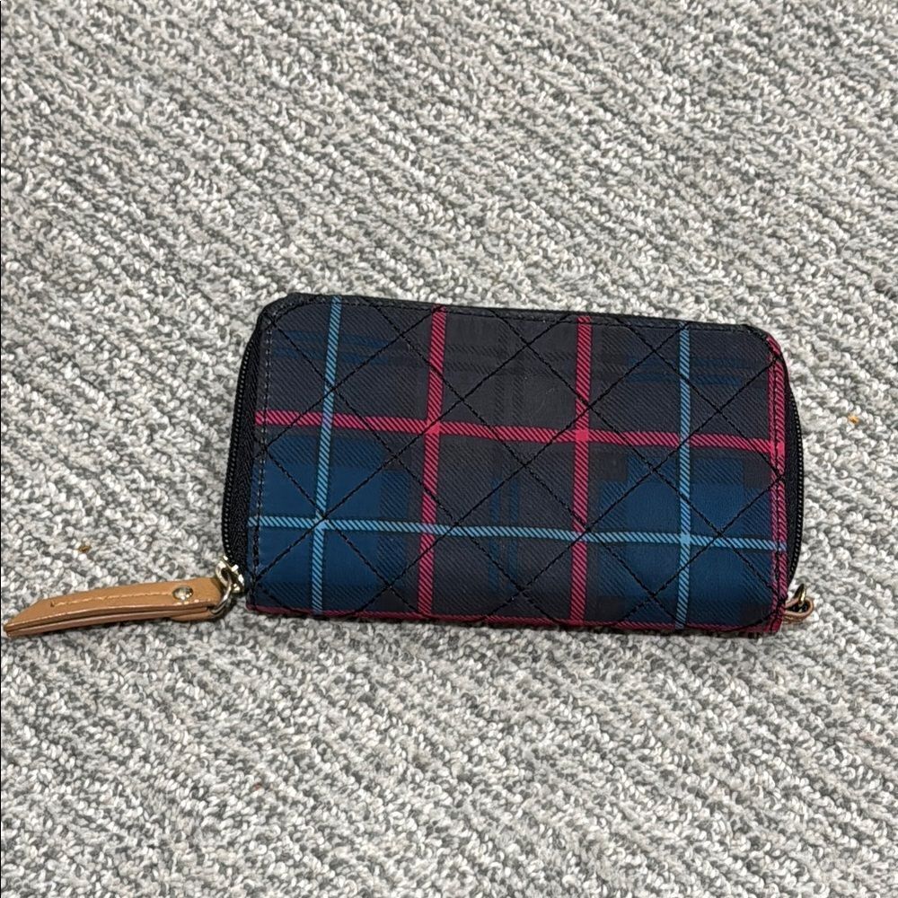 Tommy Hilfiger Plaid Wallet with Gold Accent - Picture 2 of 3